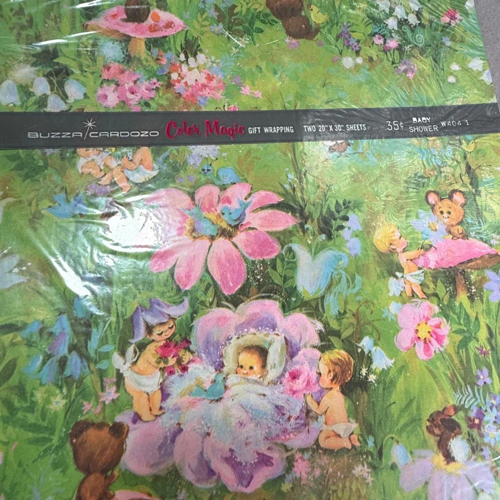 VTG Gift Wrap Collection 50s-90s Estate Lot Paper Ephemera Wrapping Paper 100+